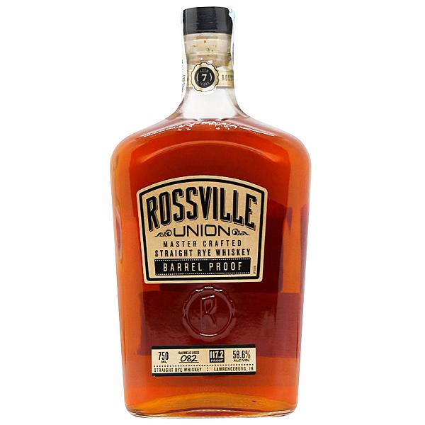 Rossville Union Barrel Proof Straight Rye Whiskey