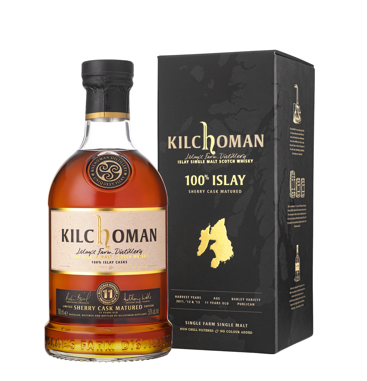 kilchoman 100 islay sherry cask 11 years old
