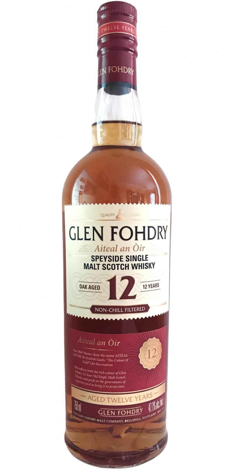 Glen Fohdry Aiteal an Òir 12 year old Speyside, 47.1%