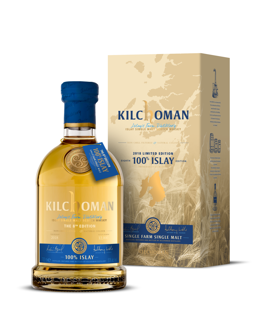 Kilchoman 100% Islay 8th Edition (2018 Release), 50%