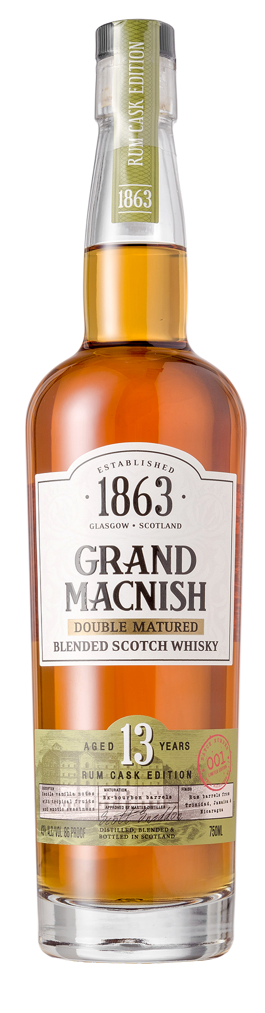 Grand MacNish Double Matured 15 year old Sherry Cask Finish, 43%