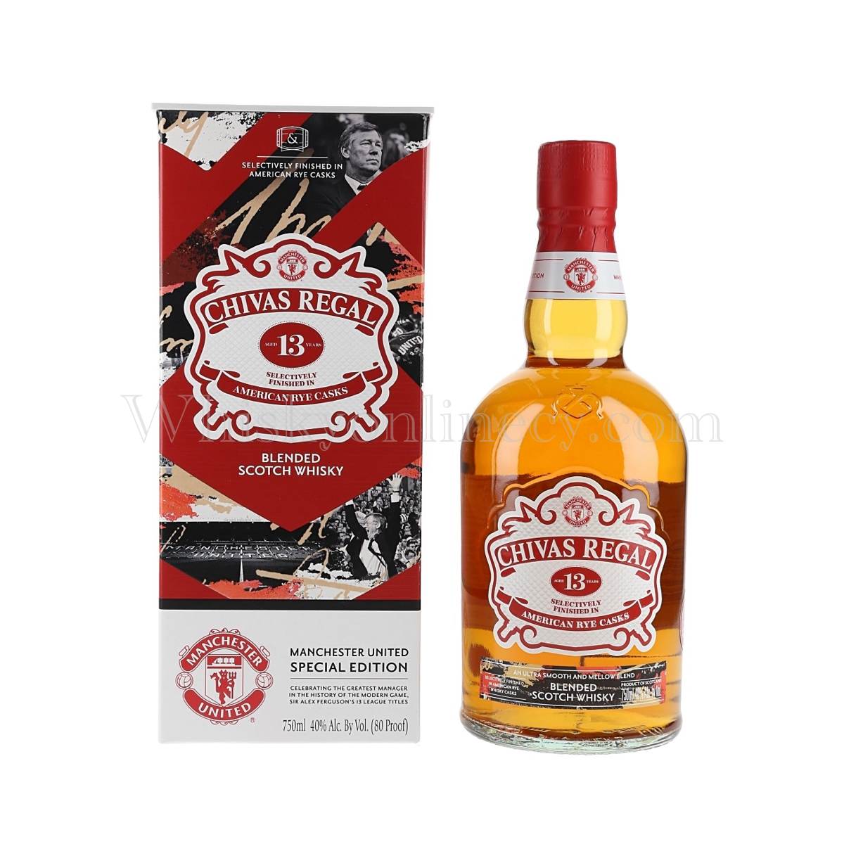 Chivas Regal 13 year old Manchester United Limited Edition, 40%