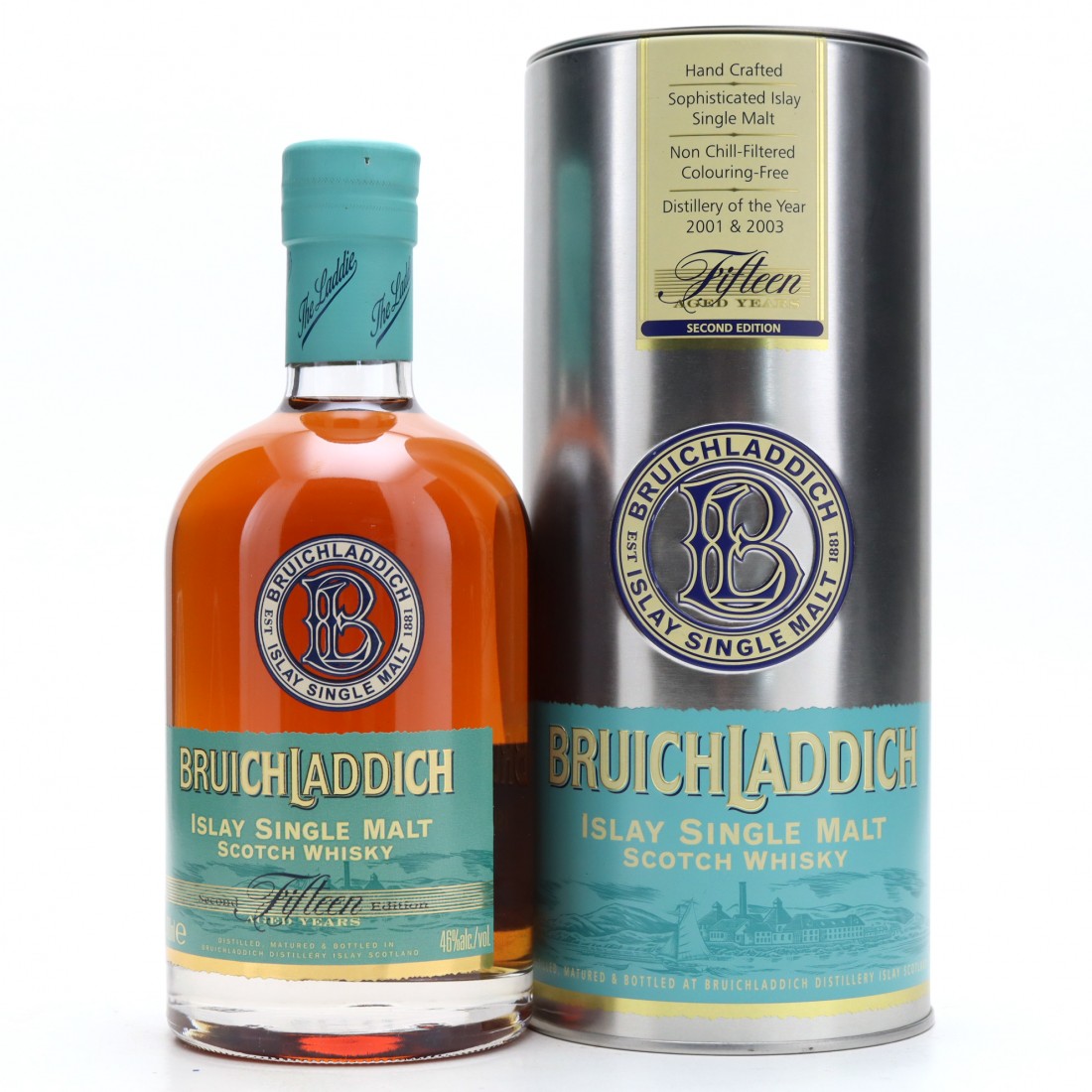 Bruichladdich 15 year old 2nd Edition, 46%