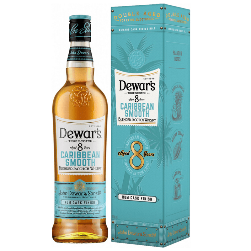 Dewar’s 8 year old Caribbean Smooth Rum Cask-Finished, 40%