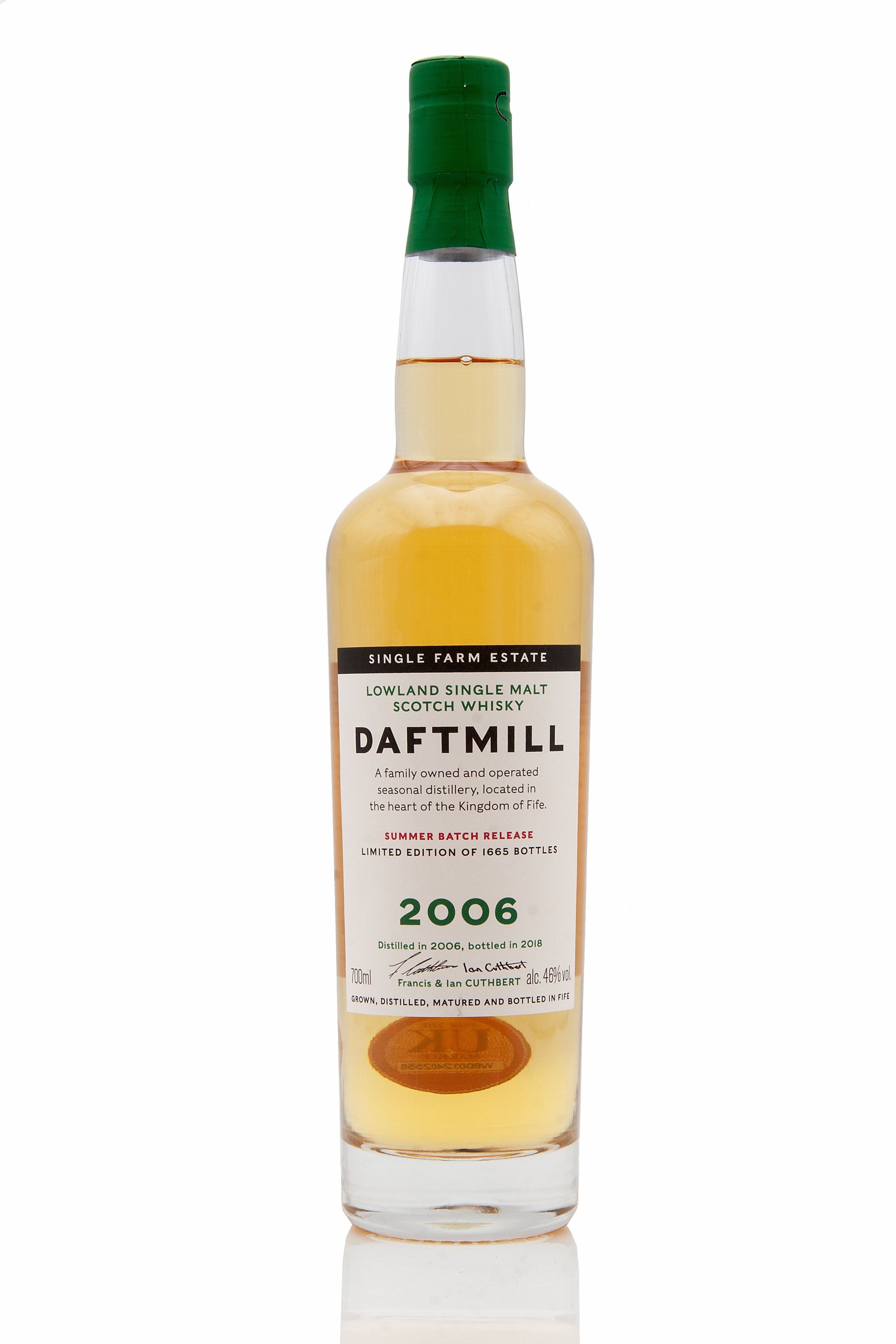 Daftmill 12 year old (Summer 2006 Batch), 46%