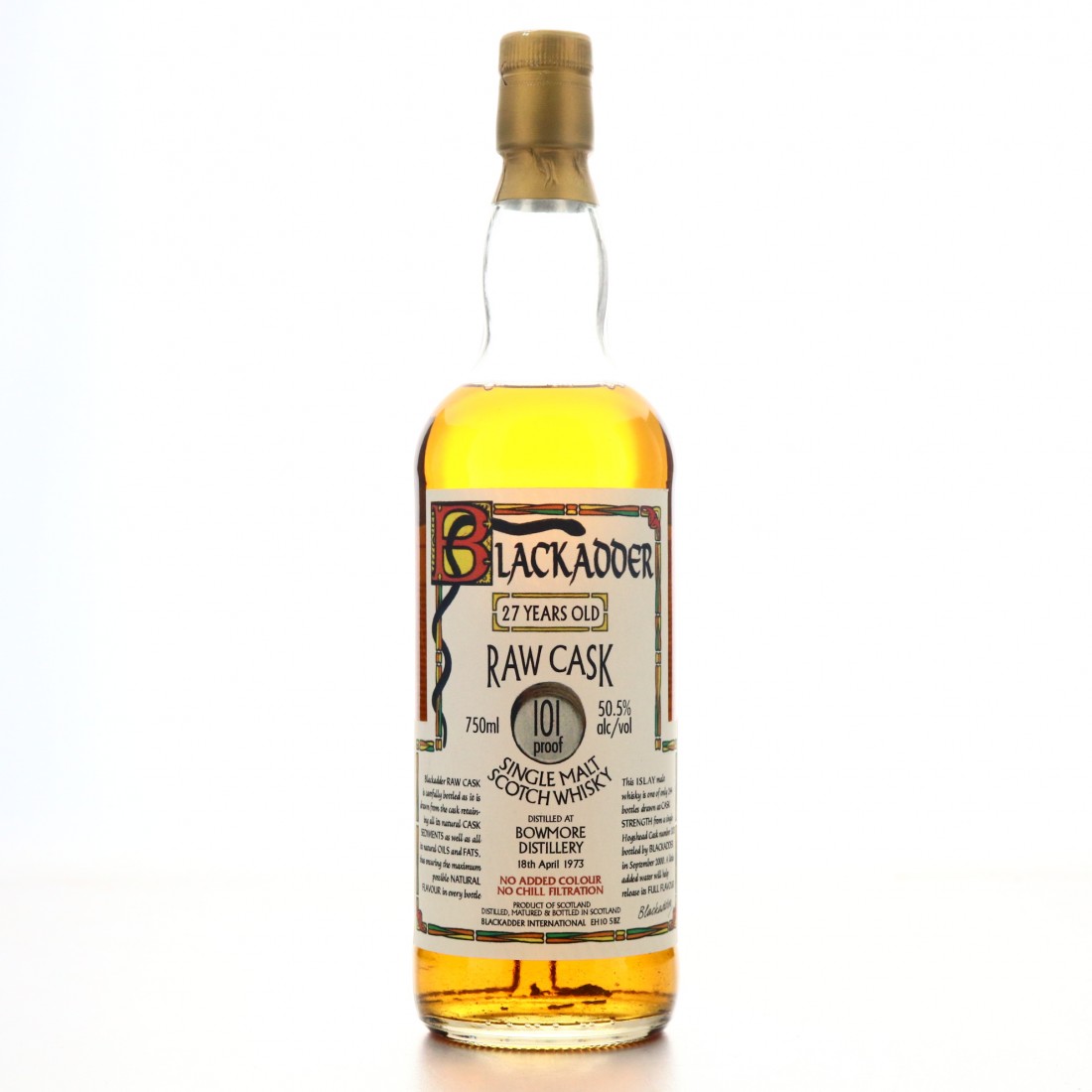 Blackadder 27 years old (distilled at Bowmore), 50.5%
