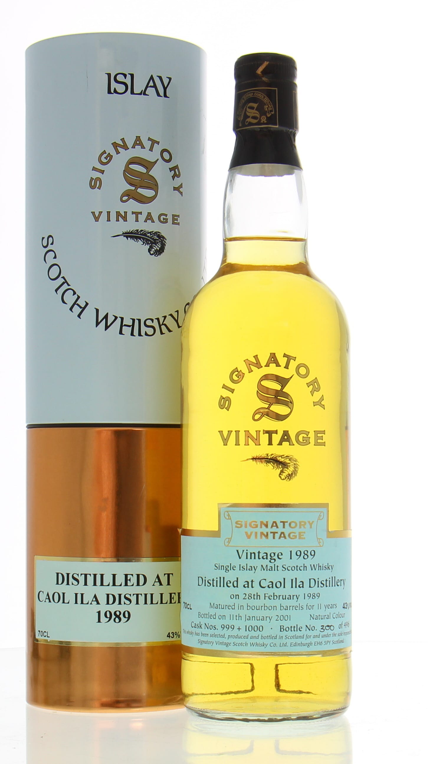 Signatory (distilled at Caol Ila) 1989, 43%
