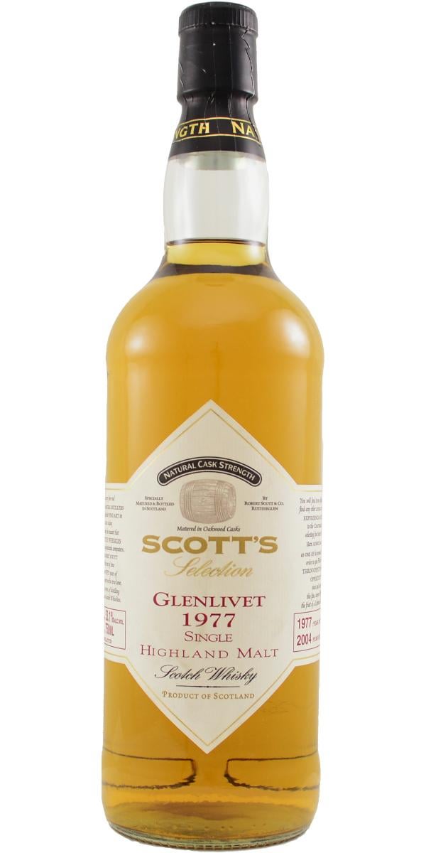 Scott's Selection (distilled at Glenlivet) 27 year old 1977 Vintage, 53.1%