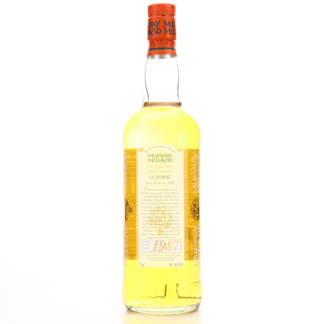 Murray McDavid 'Leapfrog' 12 year old (distilled at Laphroaig) 1987, 46%