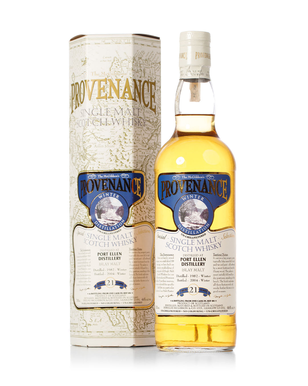 Provenance (distilled at Port Ellen), 21 year old, 1982 vintage, 46%