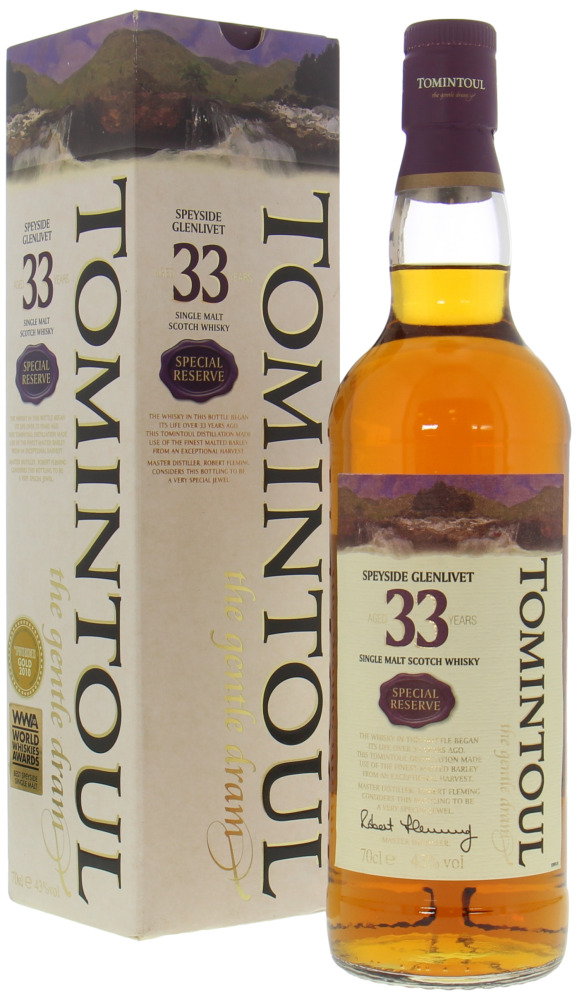 Tomintoul 33 year old, 43%