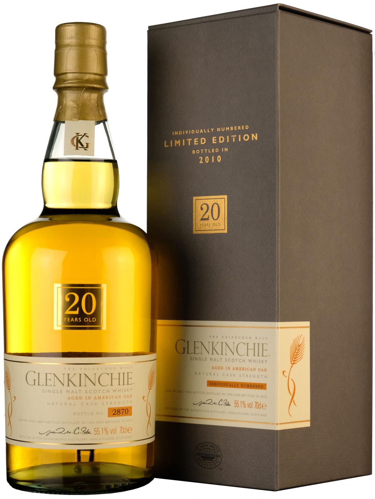 Glenkinchie 20 year old, 55.1%