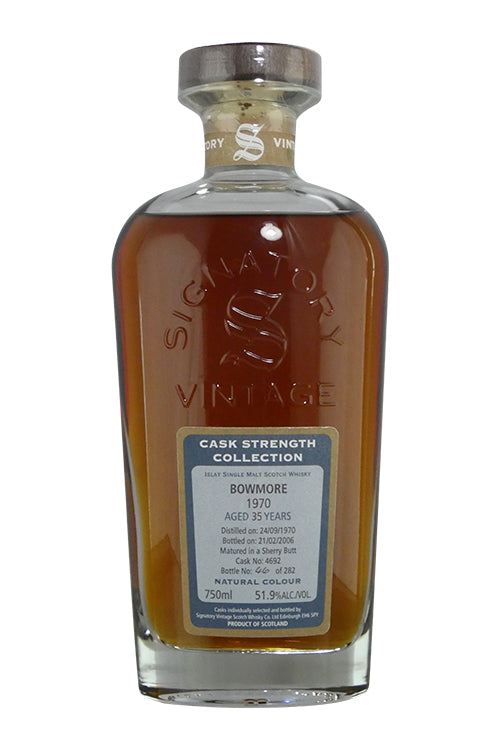 Signatory 35 year old 1970 vintage (distilled at Bowmore), 51.9%