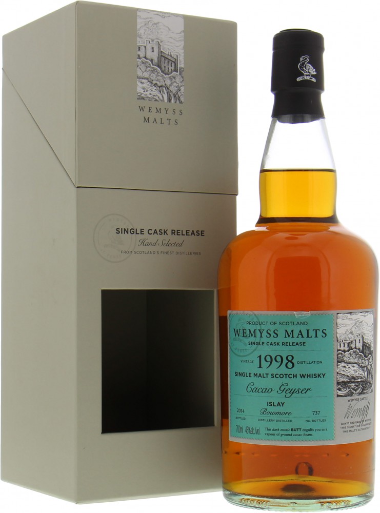 Wemyss Malts Cacao Geyser (distilled at Bowmore) 1998, 46%